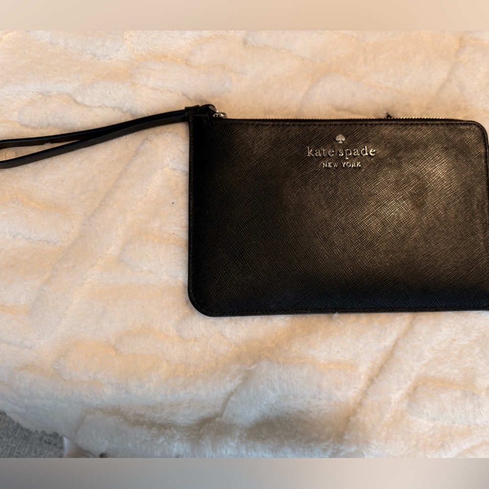 Kate Spade Black Textured Clutch